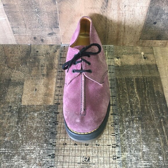 Dr Martens Vintage Purple Suede Oxford Shoes Made England Mens UK 10 US 11 - Picture 3 of 12